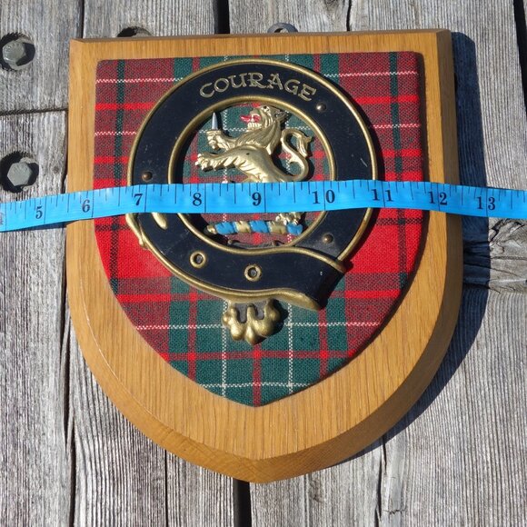 Vintage Scottish Clan Courage Cumming Crest Wall Plaque 100% Scottish - Picture 12 of 16